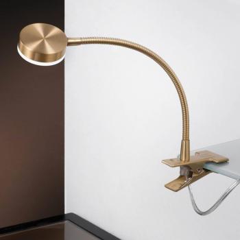 Lampada a pinza LED Mira, oro