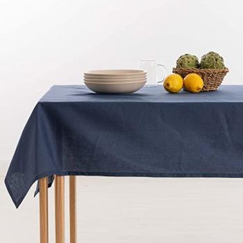 Nappe en Lin Bleu Marine – 200x150 cm