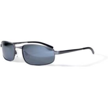BLOC Sunglasses SQUARE Polarized Satin Gunmetal with Dark Grey CAT.3 Lenses P135