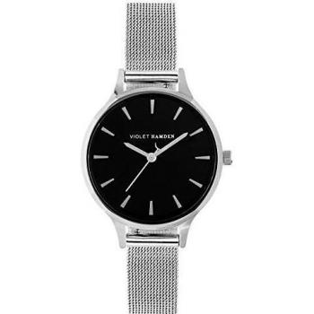 Violet Hamden Day & Night Moonlight Silver Timepiece VH01001