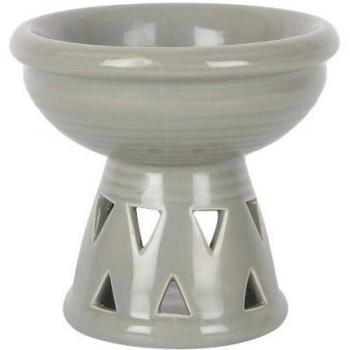 Dispositivo de quemado de aceite en cuenco de cerámica 12 cm, gris