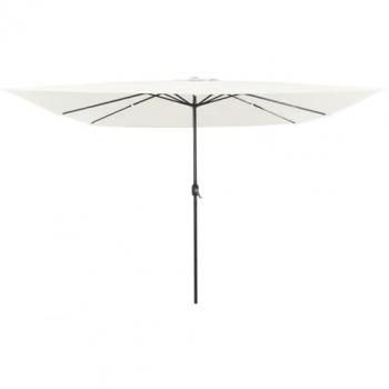 Vidaxl Parasol Carré 295x245 cm – Blanc & Noir, Éclairage LED