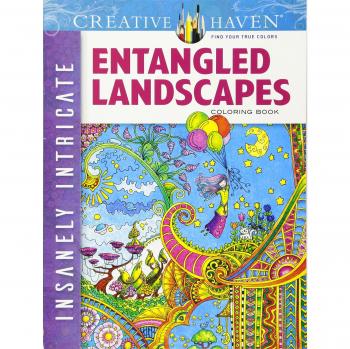 Creative Haven Insanely Intricate Entangled Landscapes Coloring Book