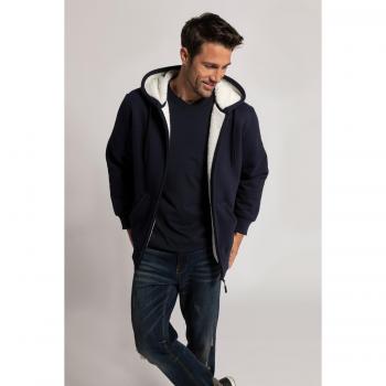 Felpa oversized con cappuccio e tasca a marsupio, Uomo, Blu, Taglia: 4XL, Poliestere/Cotone, JP1880