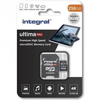 Integral 256GB Micro SD-Karte 4K Video Premium High Speed