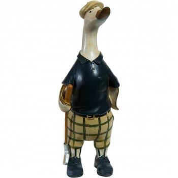 Artisan Golf Duck Sculpture