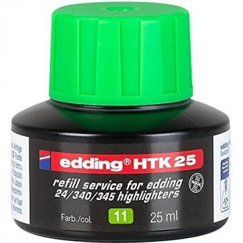 Edding Nachfülltinte HTK 25 für Highlighter 25ml hellgrün
