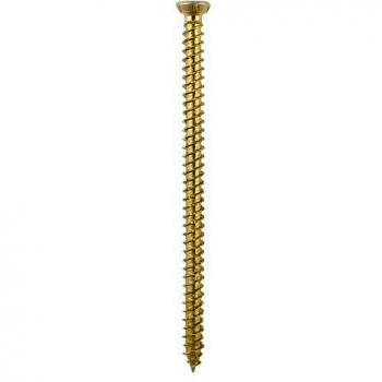 TIMCO Concrete Screws Flat Countersunk Gold