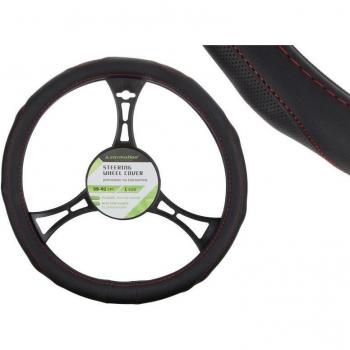 Protezione volante PU 39‑41 cm “L” griglia forata, nero + rosso
