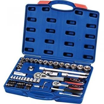 Llave Vaso 72 Piezas con Carraca Profer Top 1/4-1/2''