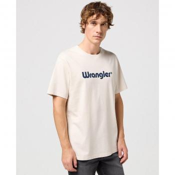 WRANGLER T-tee Logo Blu scuro + bianco naturale