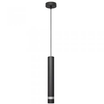 Chrome‑Black Tuba 10 cm Wall‑Mounted Pendant