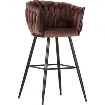 Barhocker Gutmann Factory – Braun, 106 cm hoch, 53 cm breit, Polyester