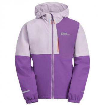 Jack Wolfskin Kinder Outdoorjacke ACTAMIC 2L JKT K mit Kapuze, lila (Gr. 116)