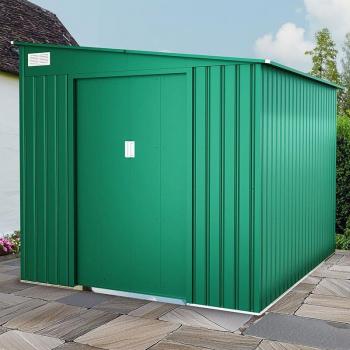 7' x 9' Green Metal Lean-To Shed