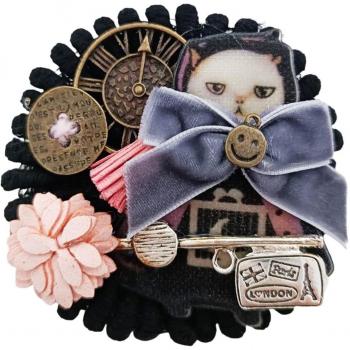 Lily Treasure R7510 – Accessorio Belle Époque Nero (Chatto) – 7 cm