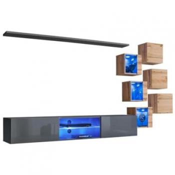 Set de meubles de salon SWITCH XXI gris chêne