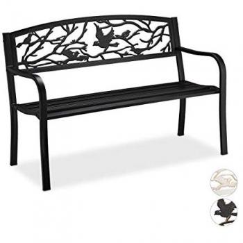 Asiento Retro de Jardin con Pájaros