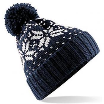 Beechfield Fair Isle Snowstar Winter Beanie Hat (Unisex)