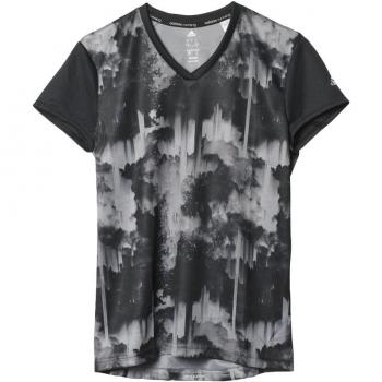 Adidas RS Q4 SS Tee W – Damen T-Shirt S Multicolor (Negro/Refsil)