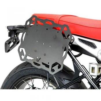SW-Motech soporte lateral izquierdo universal para barras laterales SLC, incluye red de fijación
