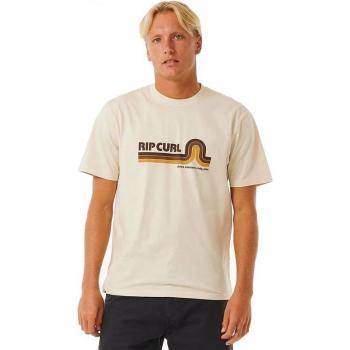 Mumma Surf Revival Camiseta Hombre Blanco Retro