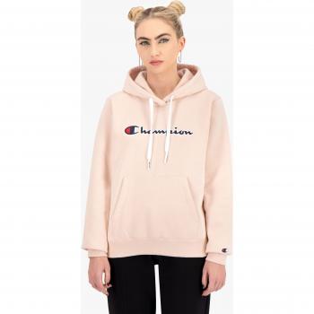 Felpa con Cappuccio in Cotone Organico Rosa Champion 1161 XS