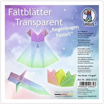 URSUS Bunte Faltblätter 15 x 15 cm