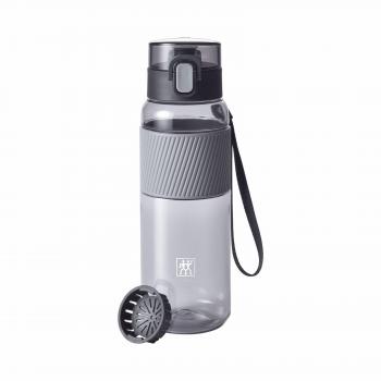 Garrafa de Tritán gris de 680 ml Zwilling con colador extraíble