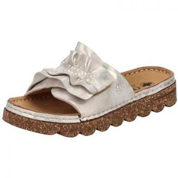 Rieker Pantoletten „Beige Muschel“ mit Klettverschluss
