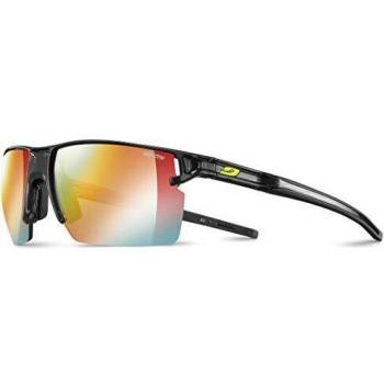 Julbo Outline, occhiali da sole unisex, lenti Reactiv Zebra Light Fire arancioni multicolore, nero opaco