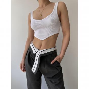 MAİ COLLECTİON Damen Palazzo-Hose Anthrazit von Ganni