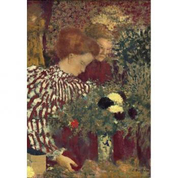 Puzzle Femme dans une robe rayée, 1895