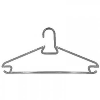 Trendline Kleiderbügel 5 Stück schwarz mit Steg