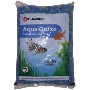 Gravier de Gruzo bleu turquoise 6‑8 mm, 1 kg (Flamingo)