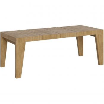 Mesa Multifuncional Naxy 90 × 160 cm, Roble Natural, Extensible