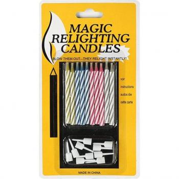 Velas de Tarta de Cumpleaños Engañosas (x10), Imposible de Extinguir