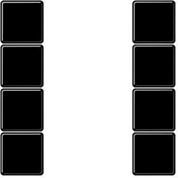 JUNG 4‑Fach Tastenpaket A504TSASW – Dimmer & Schalter