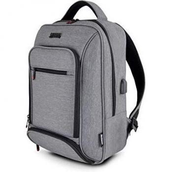 Sac à dos Urbain Gris Chiné – Compatible MacBook et PC portable