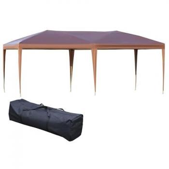 Tonnelle pliante pour extérieur en tissu oxford haute densité 5,91m x 2,97m