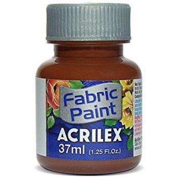 Pintura textil acrílica marrón mate 37ml