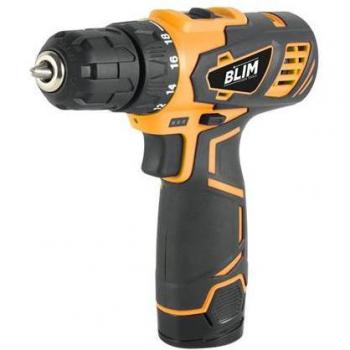 Taladro Inalámbrico 10mm Mango Ergonómico Batería 12V 1.5Ah Cargador Display Luz LED 2 Velocidades Par Máximo 28Nm Par de Apriete 18+1 Color Negro