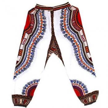 Pantalones de Tela Ankara con Estilo Dashiki para Mujeres y Hombres