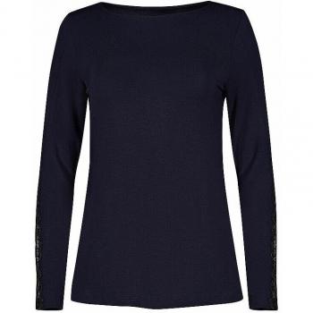 Skiny Schlafshirt Langarm Dunkelblau für Damen 36