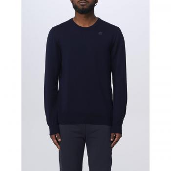 K-WAY Men's Navy Blue Cotton Sweater