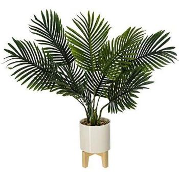 AC-Déco Palmier Artificiel avec Son Pot en céramique surélevé