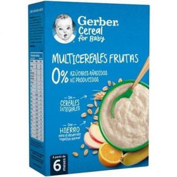 Papillas de Multicereales Fruta 0% azúcares añadidos Gerber 270 g