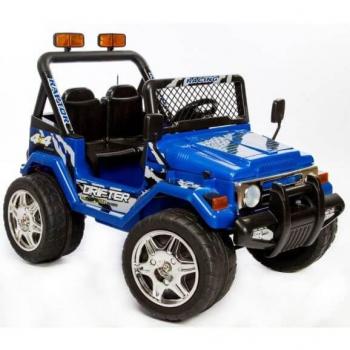 Buffalo 12V eldriven jeep Azeno blå