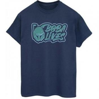 T-shirt Star Wars Femme The Book Of Boba Fett Lives