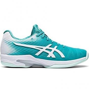 ASICS Damen Speed Solution FF Tenniskleidung – Techno Cyan/Weiß – EU 44